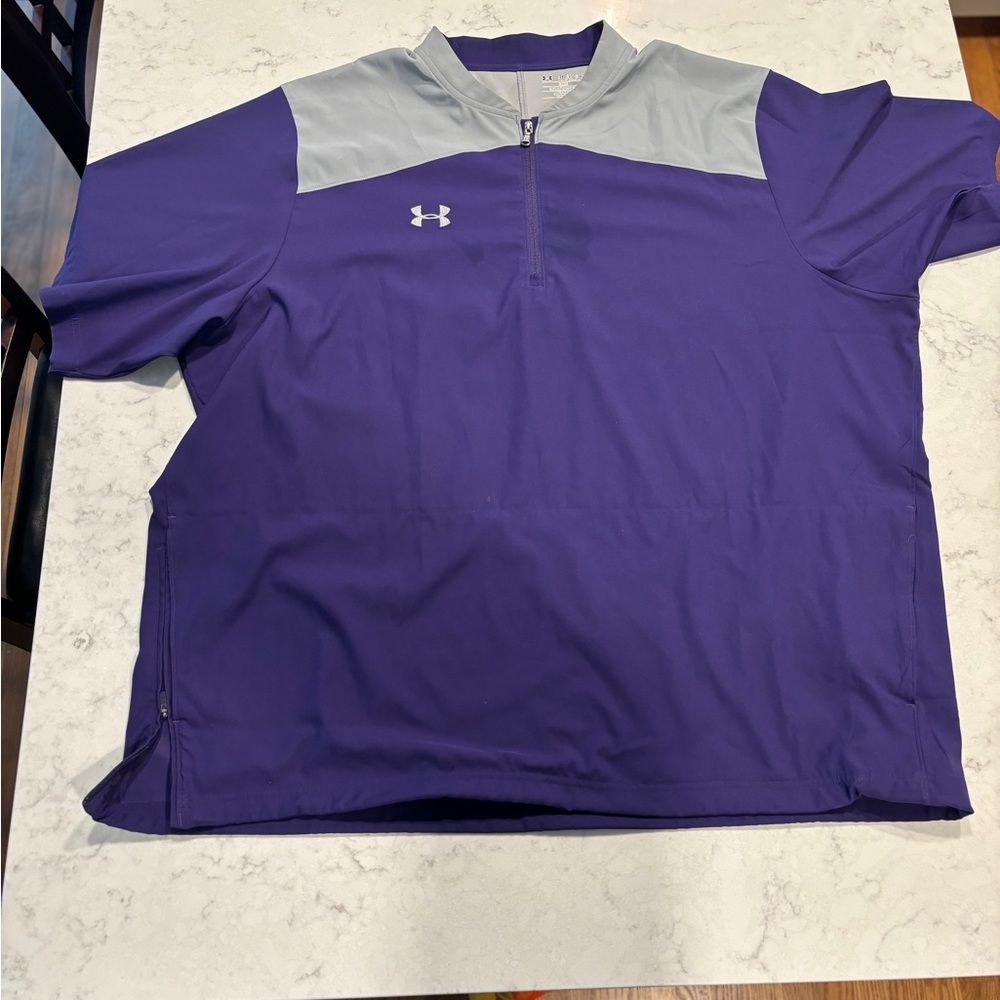 Short sleeve under armour pull over